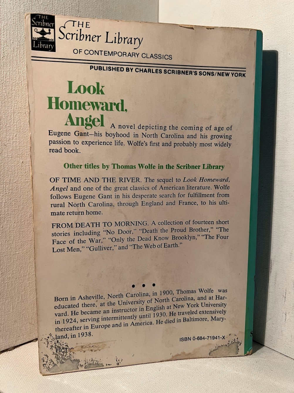 Look Homeward Angel by Thomas Wolfe