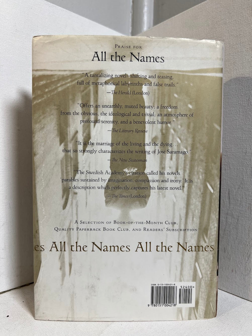 All the Names by Jose Saramago