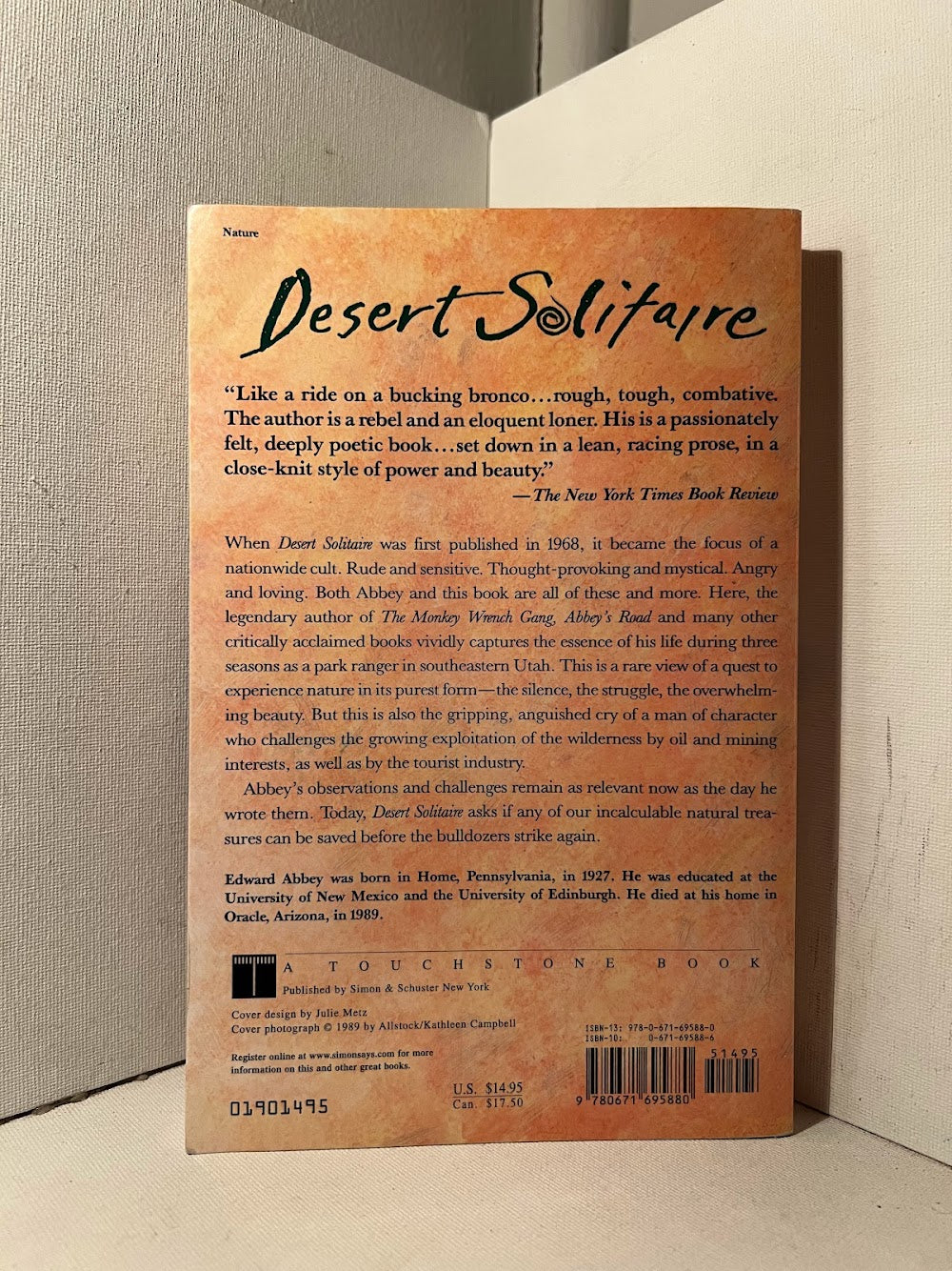 Desert Solitaire by Edward Abbey