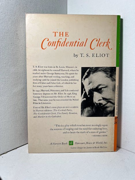 The Confidential Clerk by T.S. Eliot