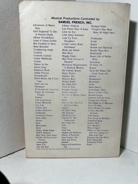 Basic Catalog of Plays 1977 by Samuel French