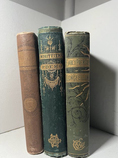 Antiquarian Tennyson, Whittier, and Longfellow Poems