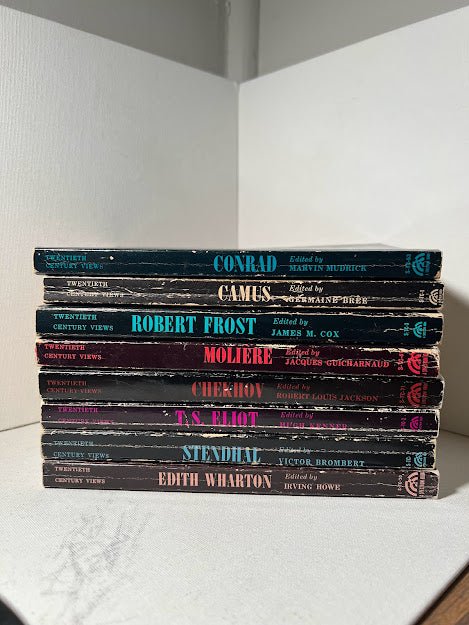 8 volumes of 20th Century Critical Essays